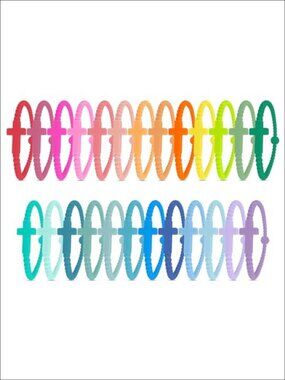Silicone Cross Bracelet Christian Food-Grade Bangle Religious